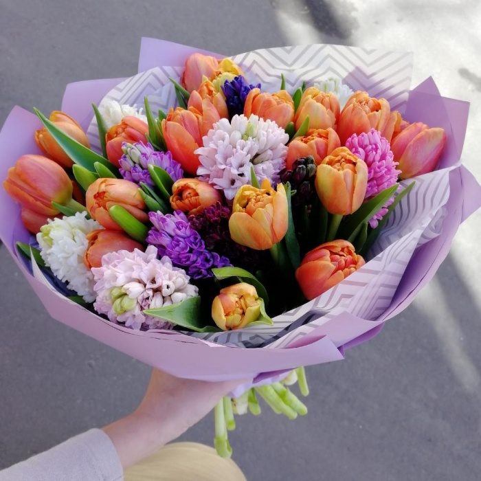 Букет «Тюльпаны и гиацинты», фото 5